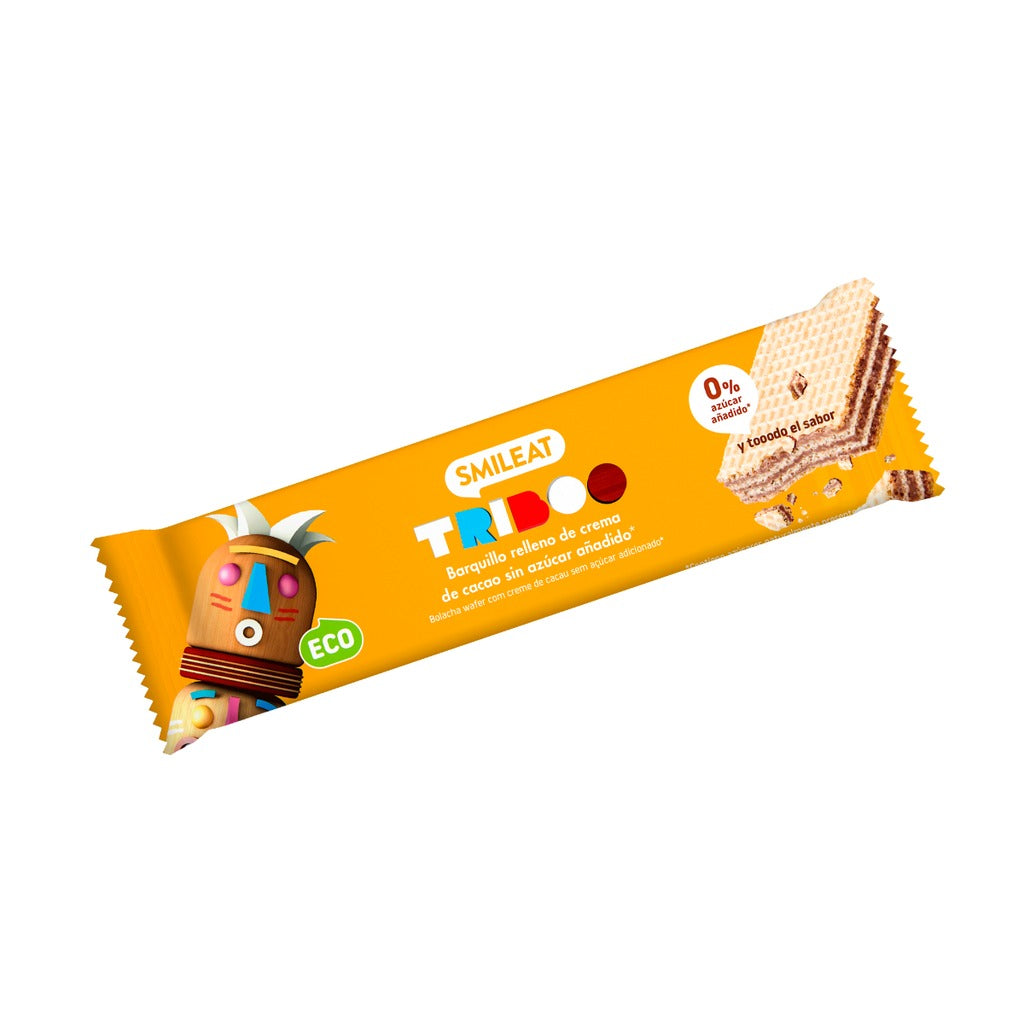 Pack 20x Barritas barquillo rellenas 30g ECO Smileat