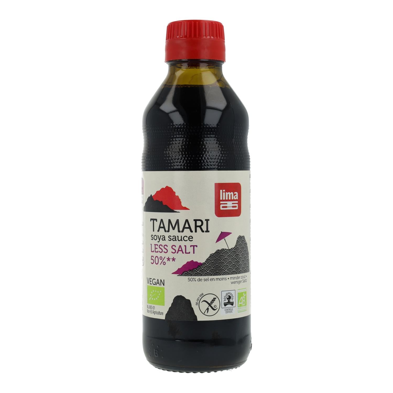 Salsa de soja Tamari 50% menos de sal ECO Lima 500 ml