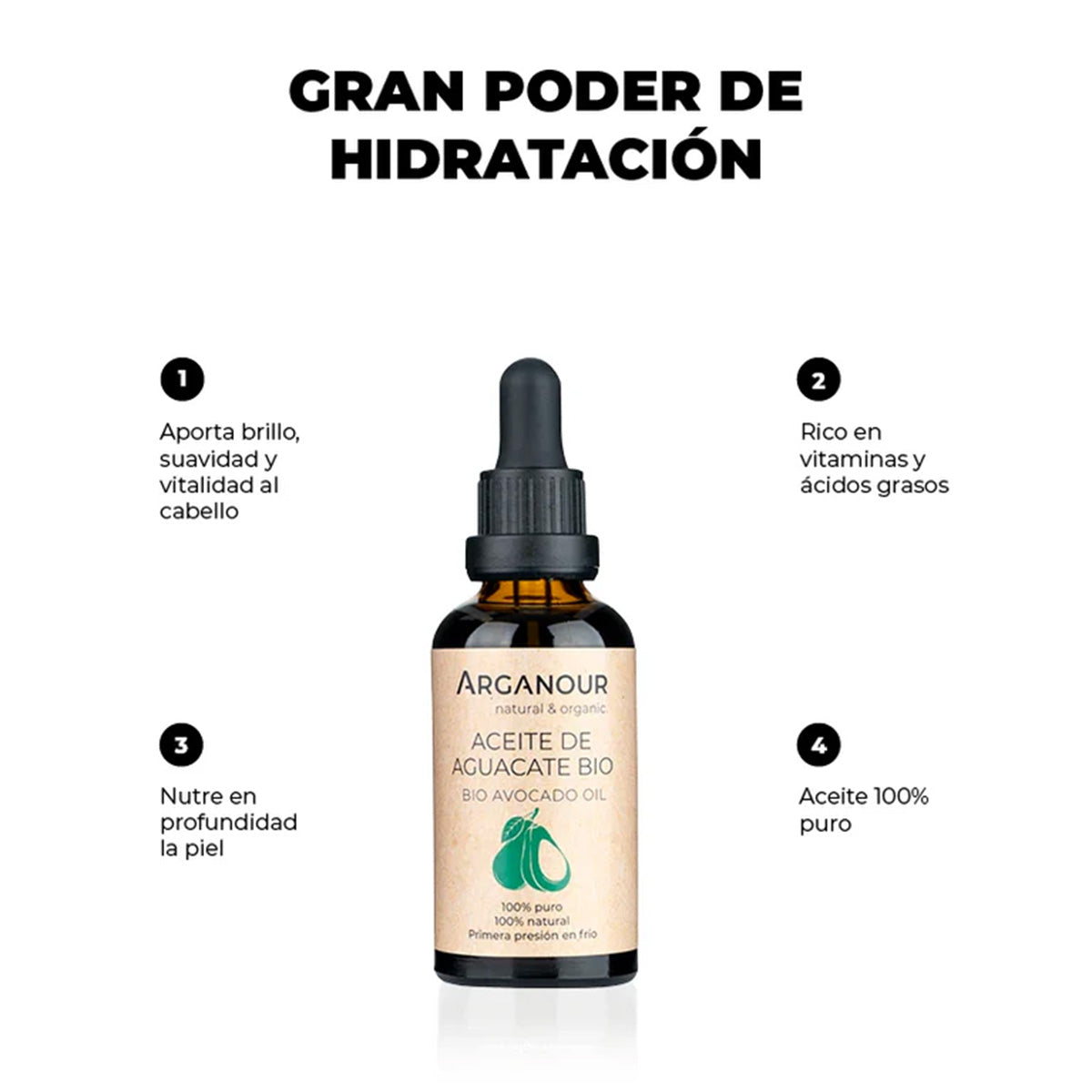 Aceite aguacate BIO Arganour 50ml