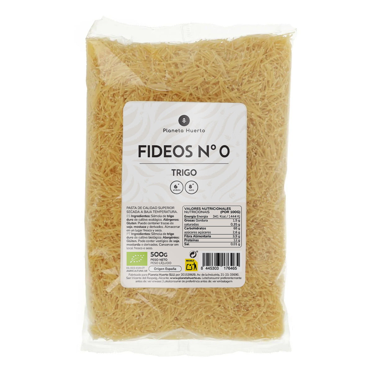 Tagliatelle nº0 di grano ECO Planeta Huerto 500gr