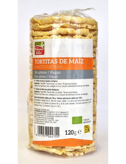 Focaccine di mais con sale e senza glutine La Finestra Sul Cielo 120 g