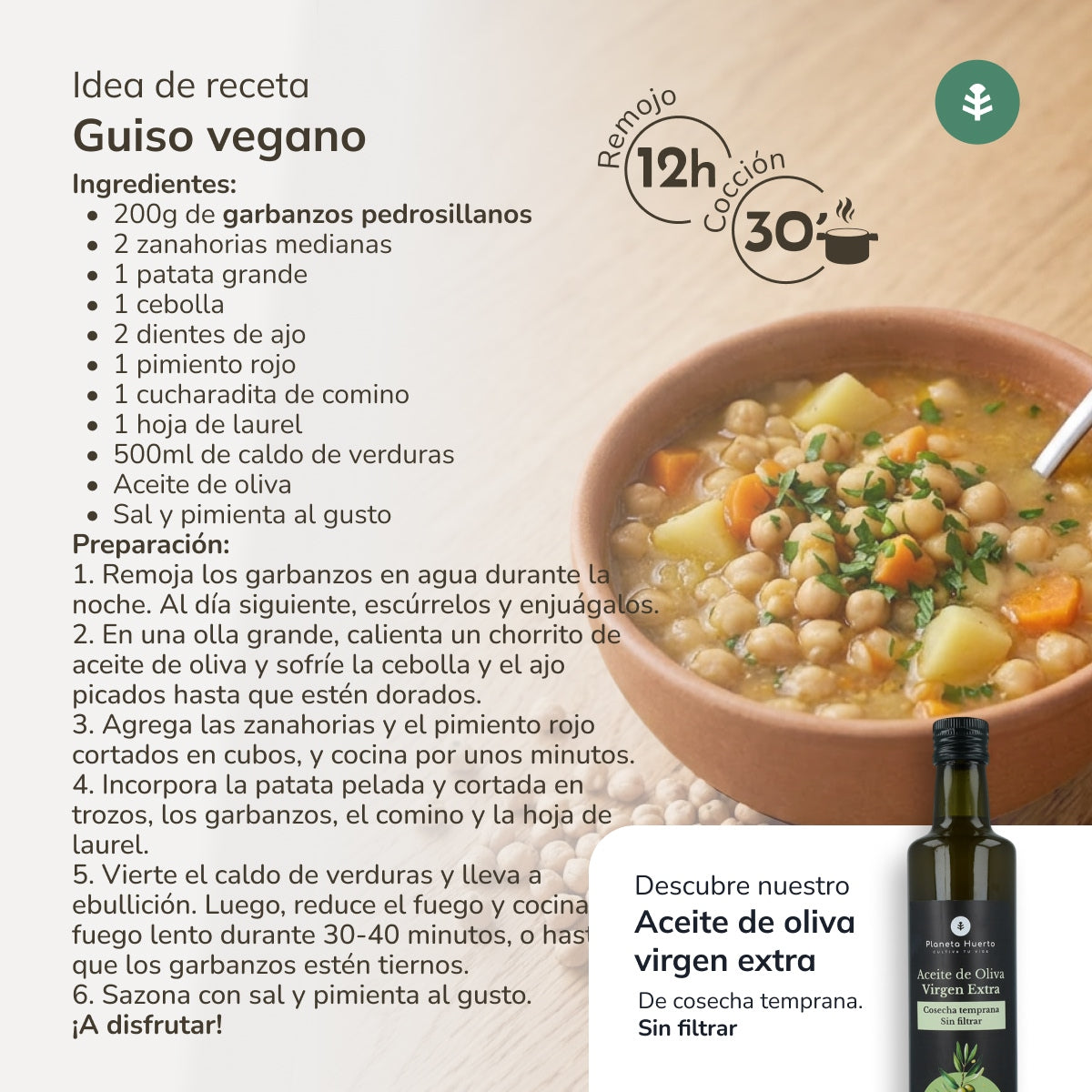 Garbanzo Pedrosillano ECO Planeta Huerto 1 Kg