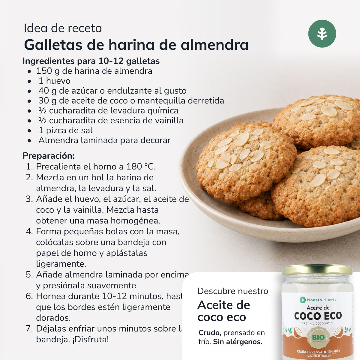 Farina di mandorle senza glutine ECO Planeta Huerto 400g