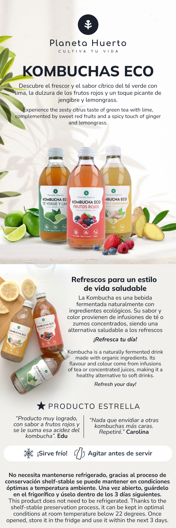 Kombucha ECO Frutti Rossi Planet Orchard 330 ml