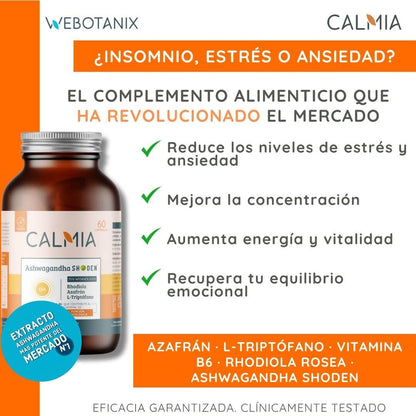 Ashwaganda Shoden Calmia Giorno 60 capsule WeBotanix
