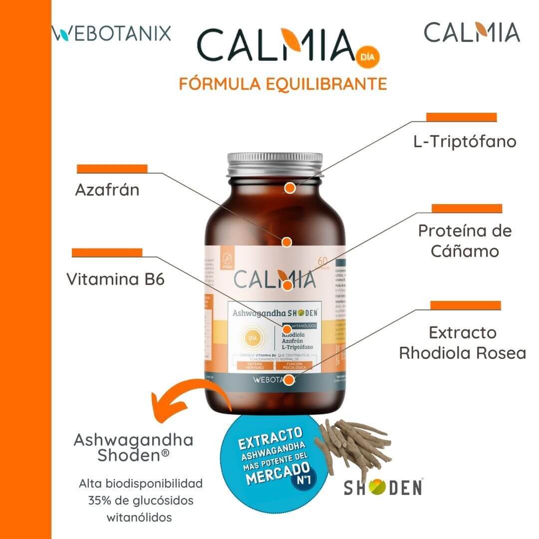 Ashwaganda Shoden Calmia Giorno 60 capsule WeBotanix