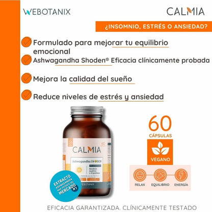 Ashwaganda Shoden Calmia Giorno 60 capsule WeBotanix