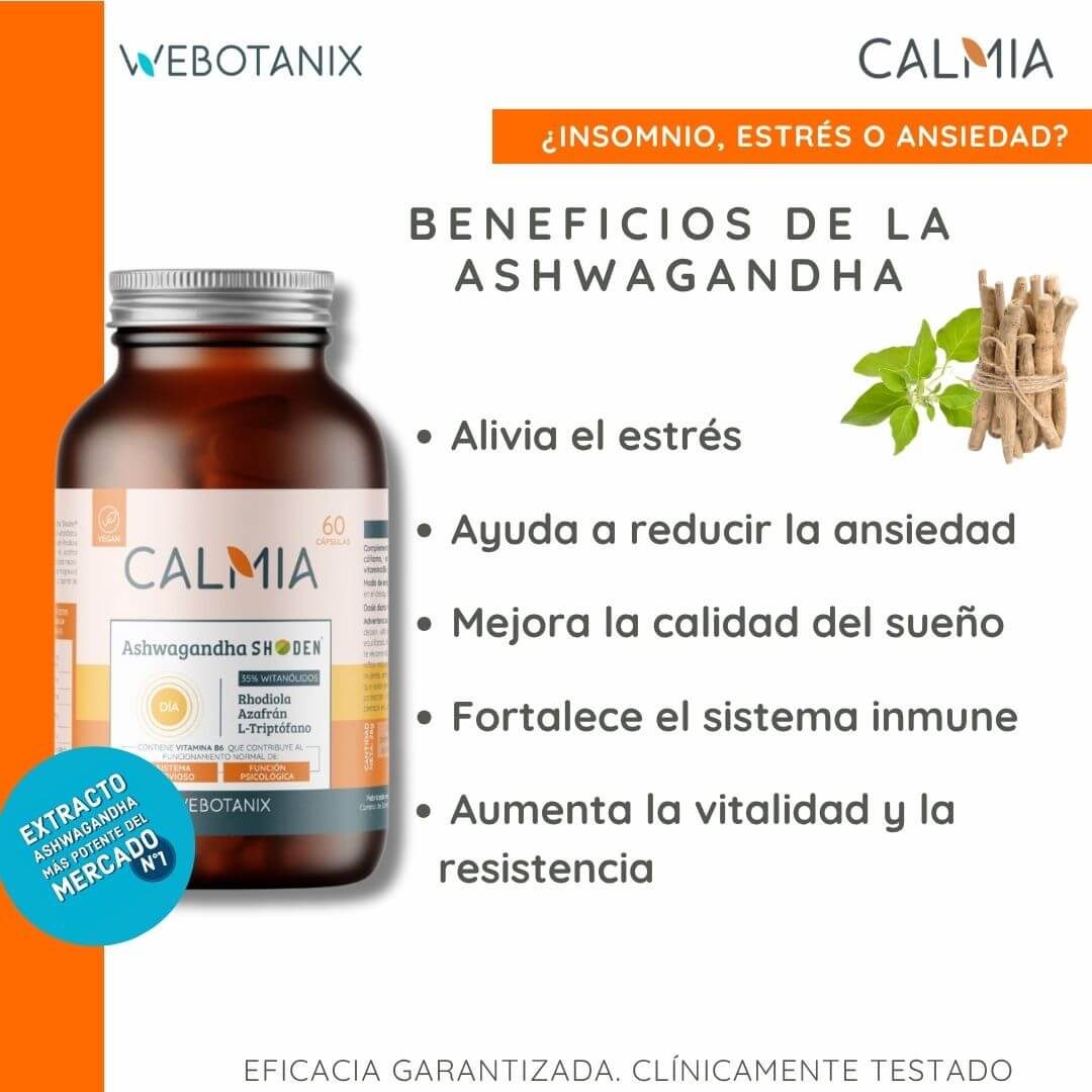 Ashwaganda Shoden Calmia Giorno 60 capsule WeBotanix