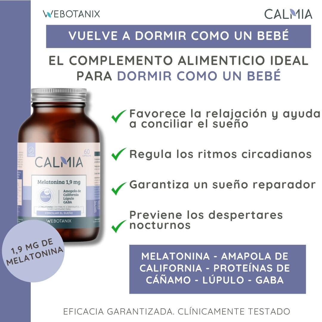 Calmia Noche Melatonina 1,9 mg  WeBotanix 60 capsule