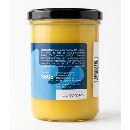 Burro chiarificato Ghee 100% naturale Vegetalia 450 ml