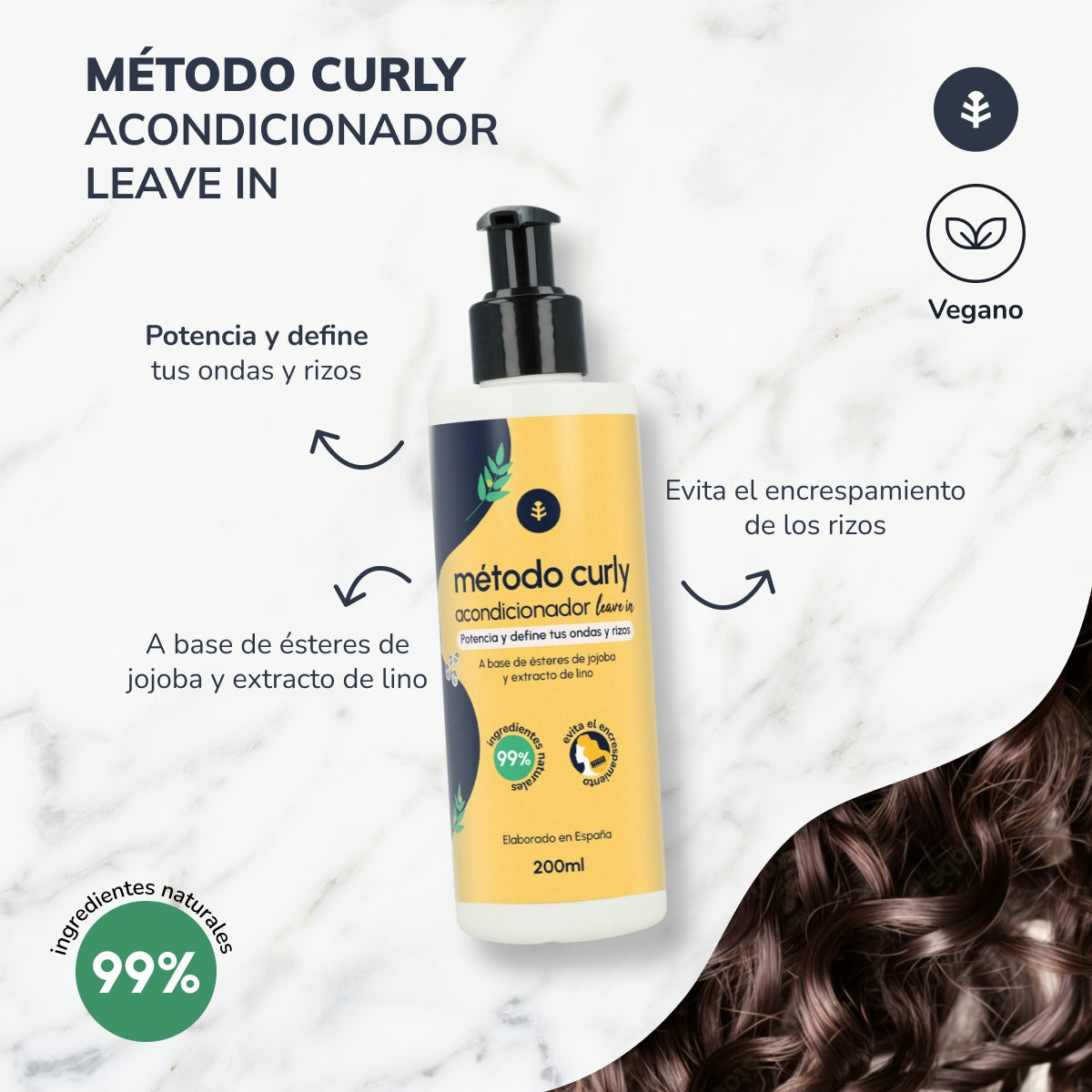 Balsamo leave in Curly Method Planet Orchard 200 ml