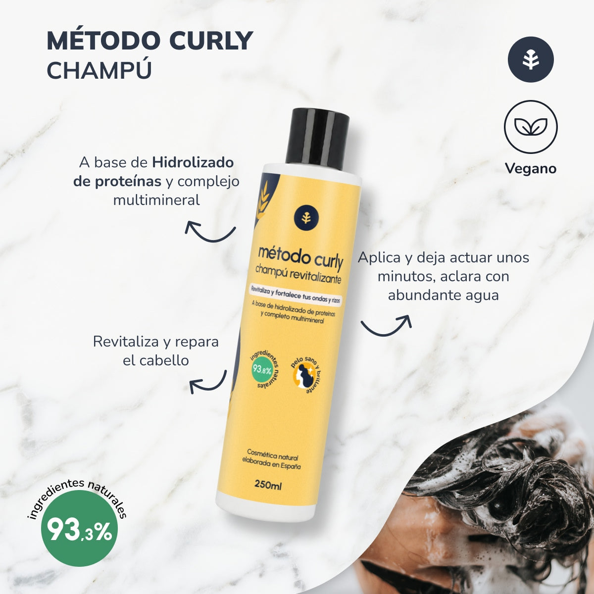 Shampoo alle proteine idrolizzate per ricci Metodo Planet Orchard 250 ml