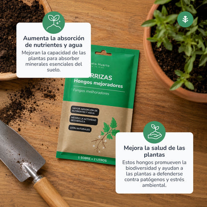 Confezione Micorrize Planeta Huerto 5 pezzi per 10L