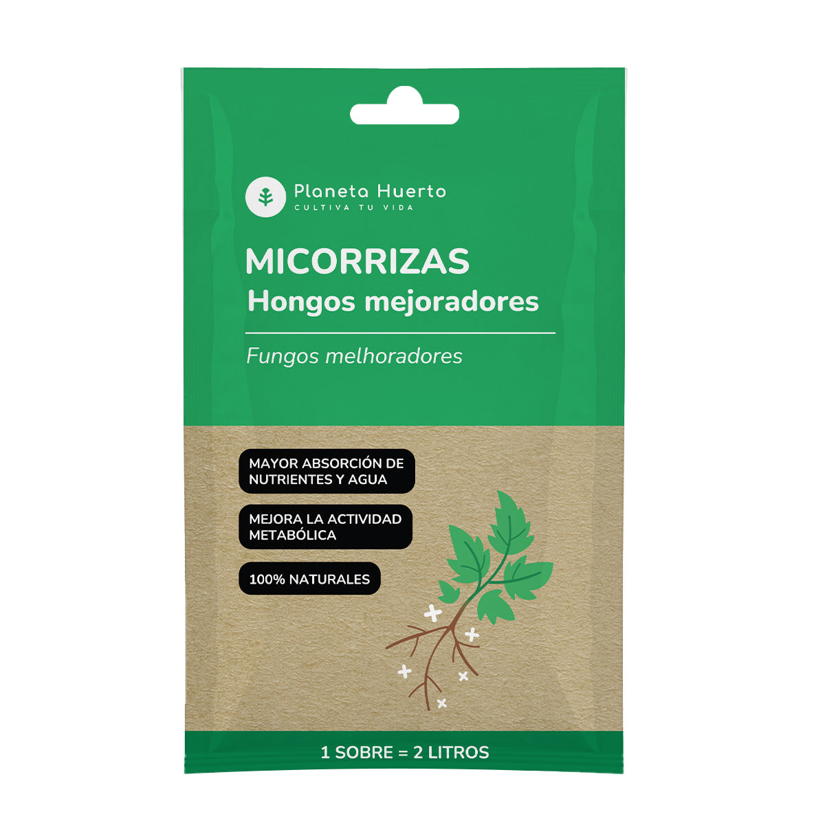 Confezione Micorrize Planeta Huerto 5 pezzi per 10L