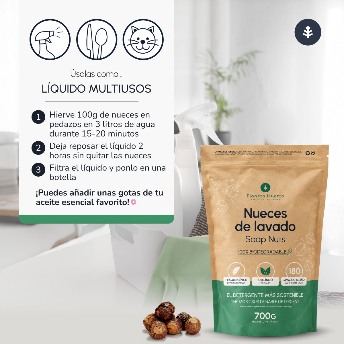 3xPlanet Orchard Noci di Lavaggio Confezione da 700 gr