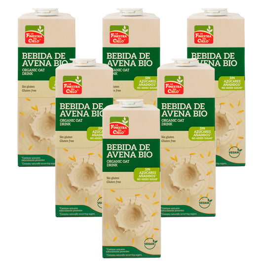 Confezione da 6 bevande di avena senza glutine La Finestra Sul Cielo 1 L