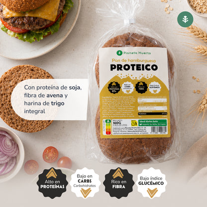 Panino proteico per hamburger Planeta Huerto, 2 x 80 grammi