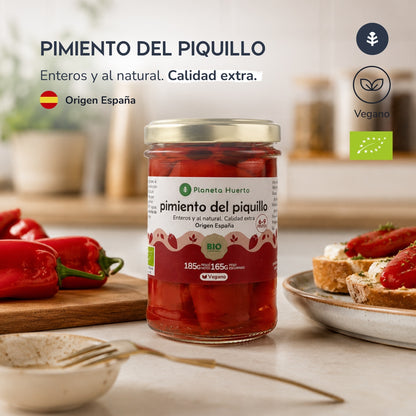 Peperoni piquillo interi ECO Planeta Huerto 185 g