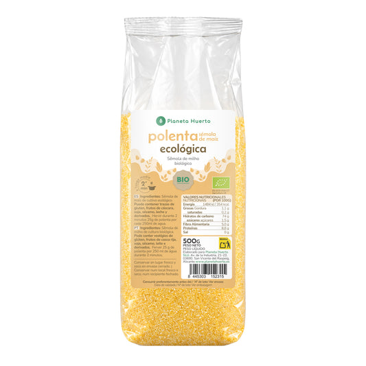 Polenta istantanea di semola di mais ECO Planeta Huerto 500 g