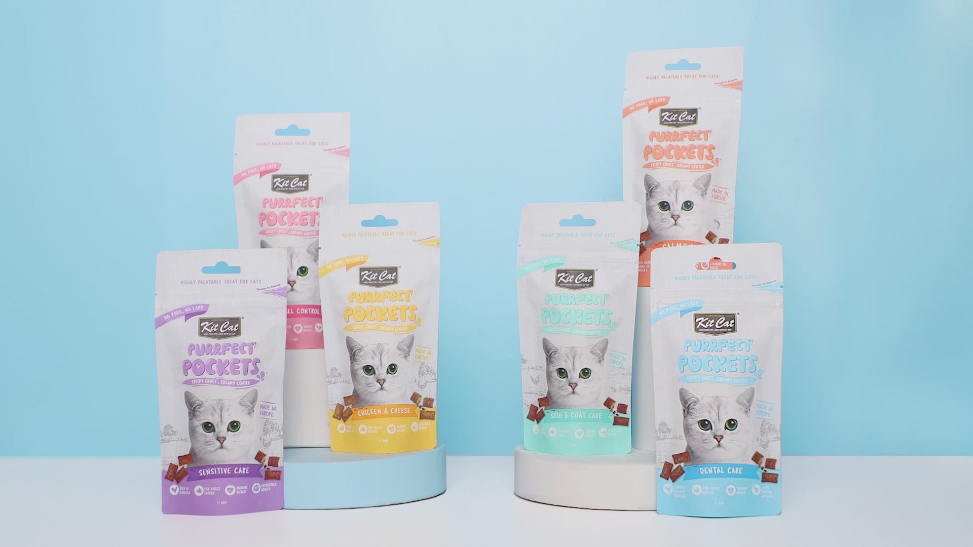 Kit Cat Purrfect Pockets - Dental Care 60 g Snack funzionale per gatti