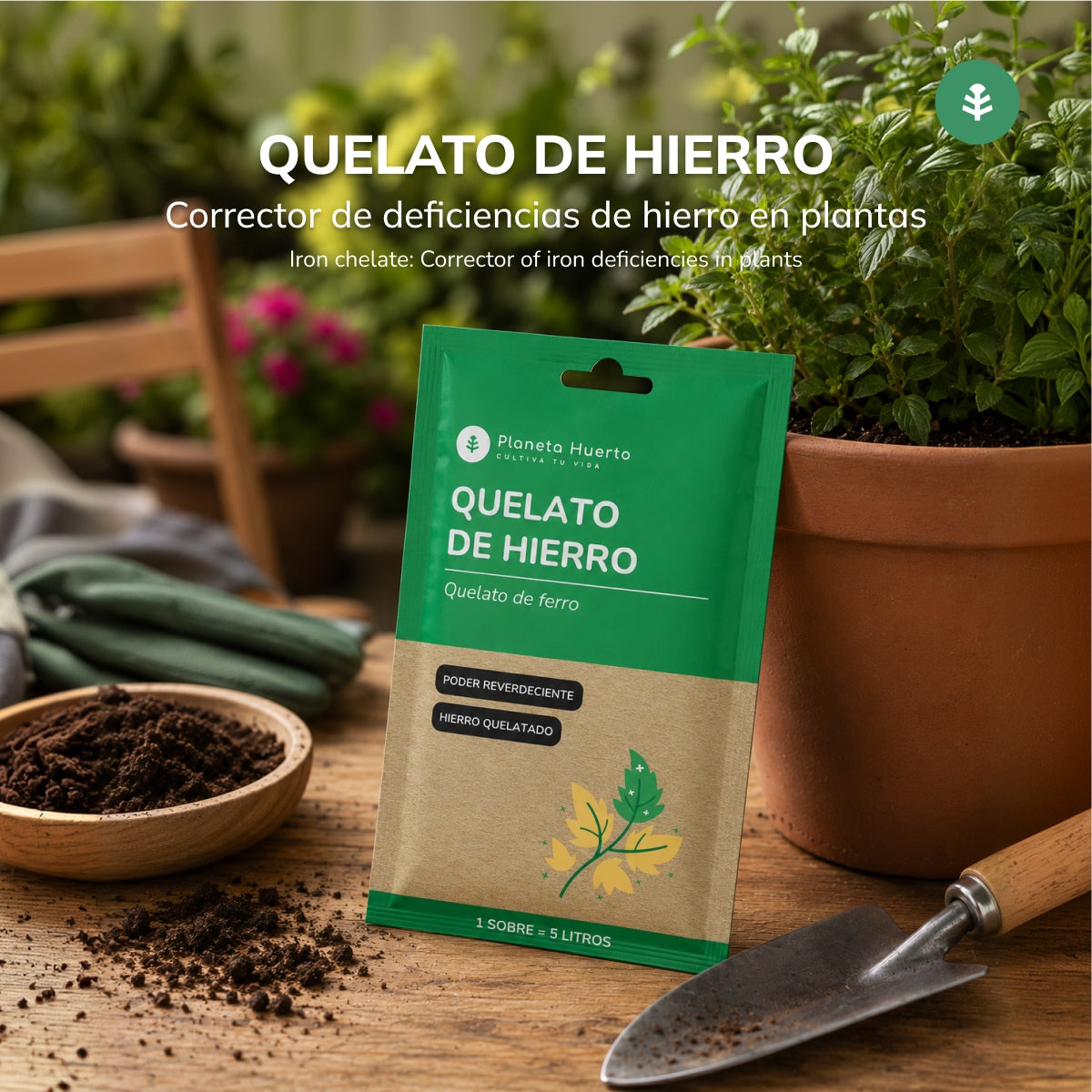 Chelato di ferro Planeta Huerto bustina da 5 L