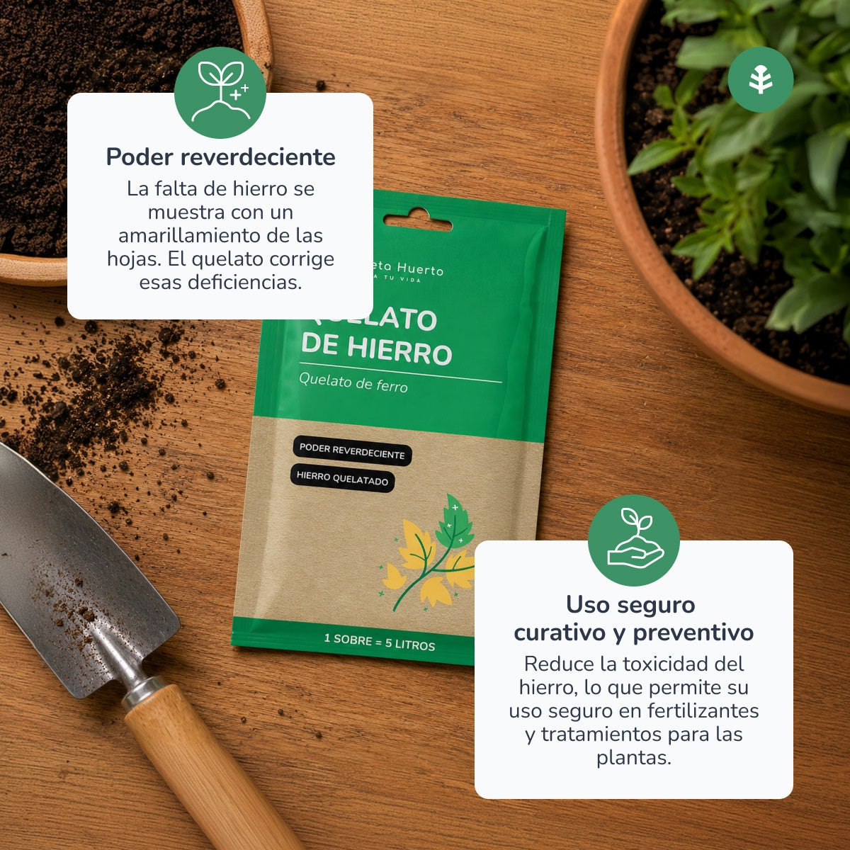 Chelato di ferro Planeta Huerto bustina da 5 L