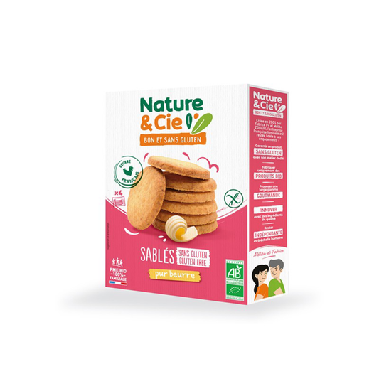 Biscotti al burro senza glutine Bio Nature&Cie 135 g