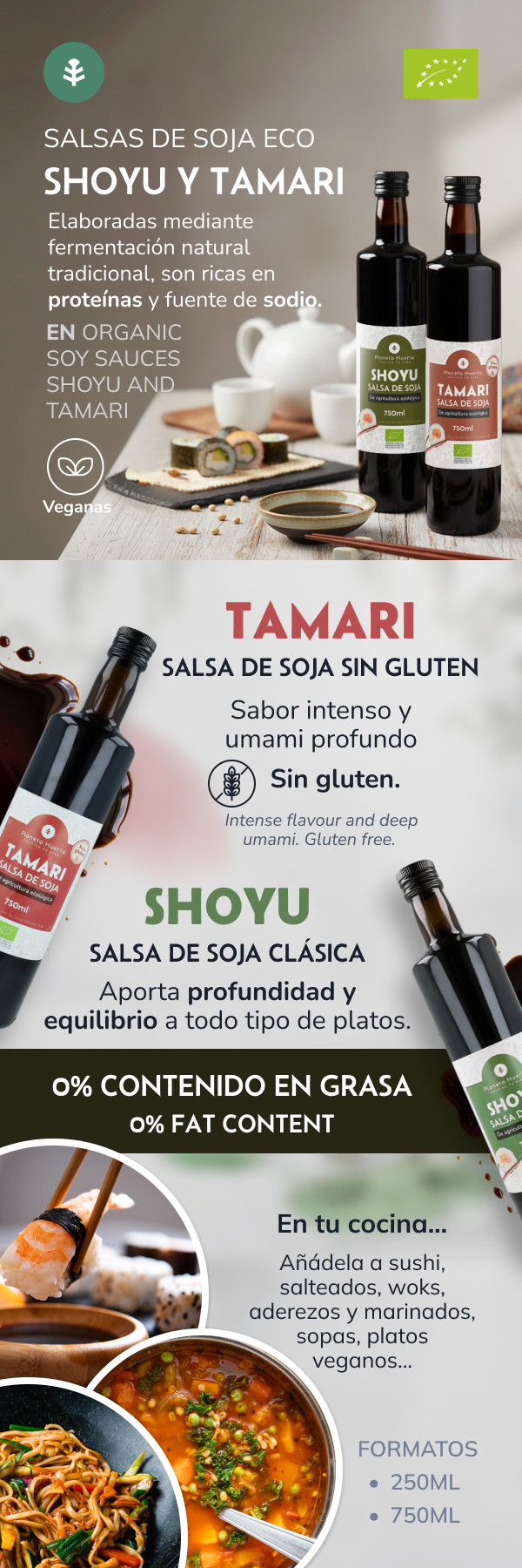 Salsa di soia ECO Planeta Huerto 250 ml
