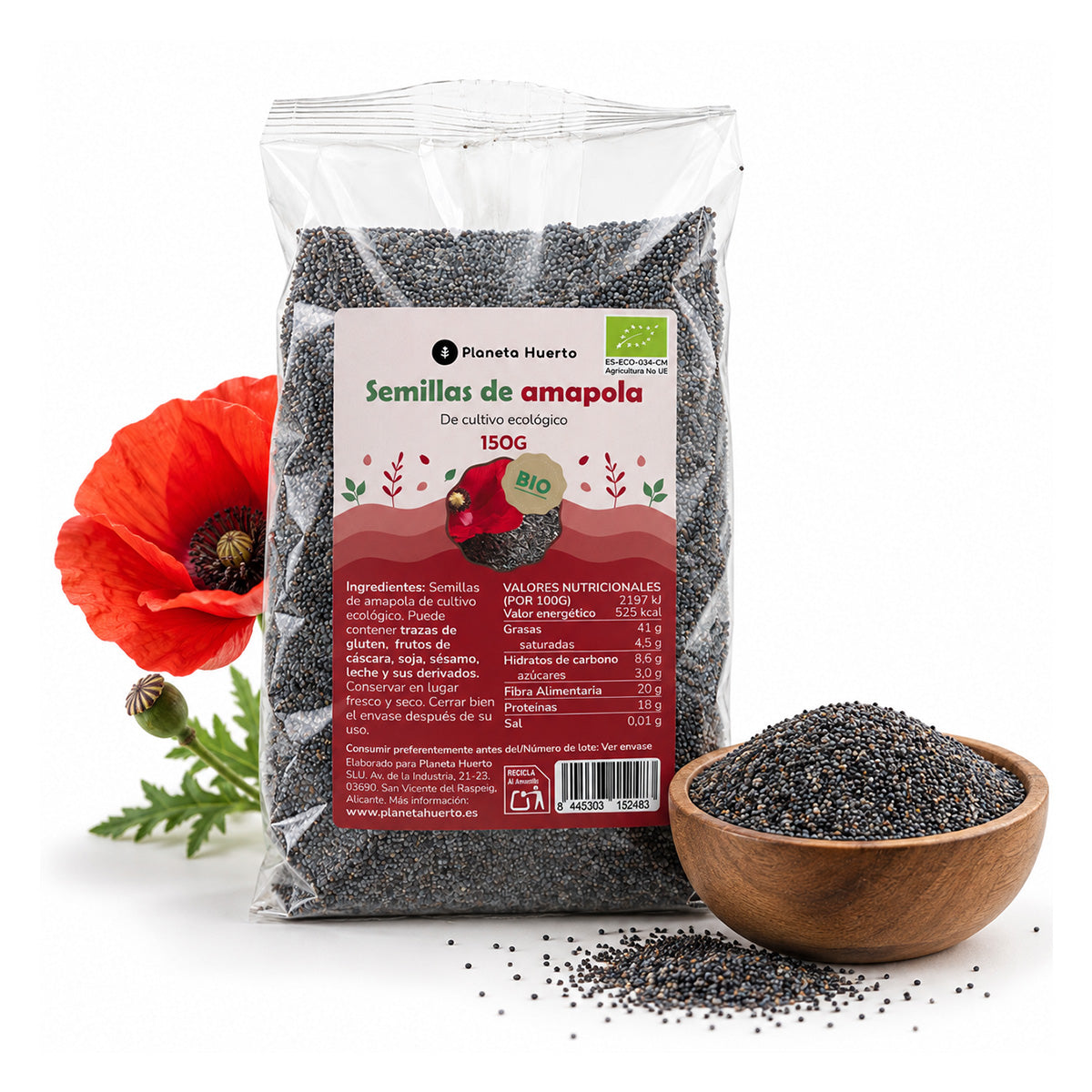 Semi di papavero ECO Planeta Huerto 150 g