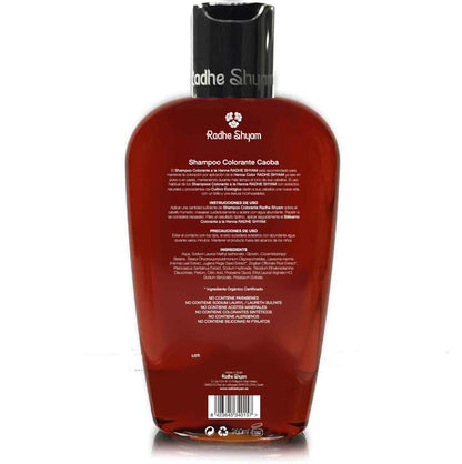 Shampoo all'henné mogano colorante Radhe