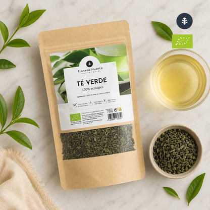 Polvere da sparo al tè verde ECO Planeta Huerto 70g