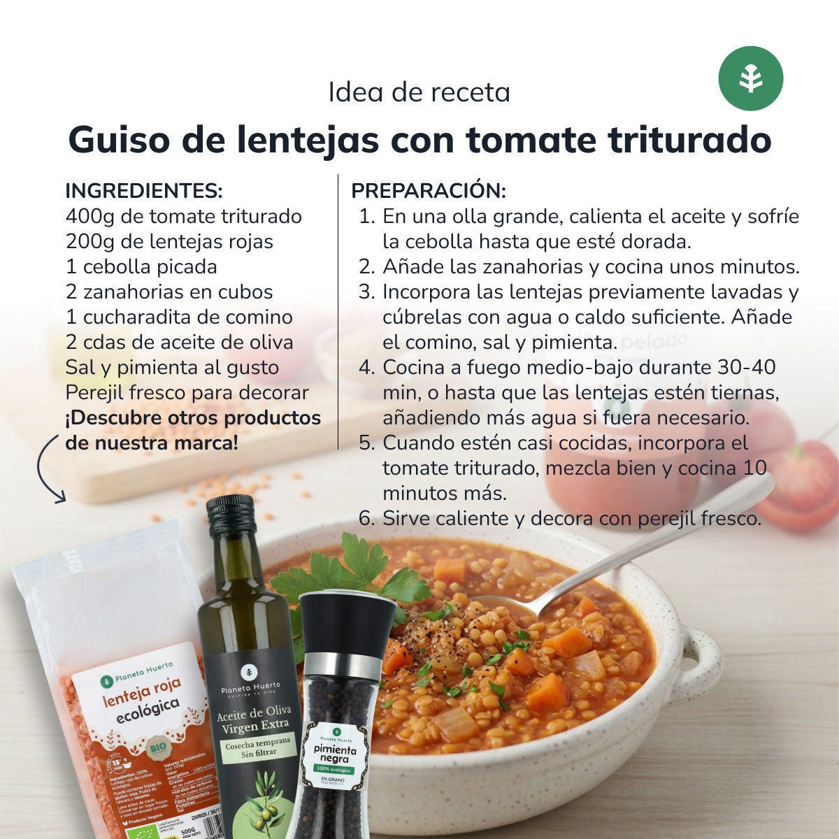 Pomodoro schiacciato ECO Planeta Huerto 670 g