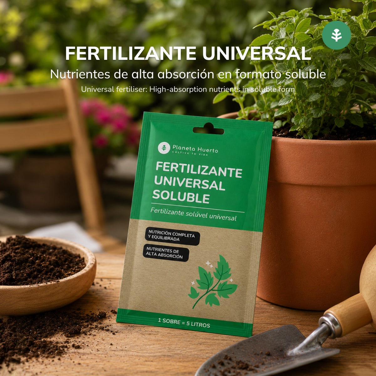 Fertilizzante universale Planeta Huerto Bustina da 5 L